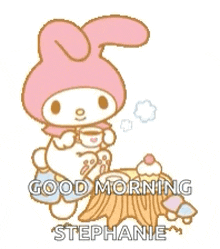 Sanrio Morning GIF - Sanrio Morning Drink Coffee GIFs
