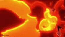 a close up of a person 's face with flames coming out of it 's mouth .