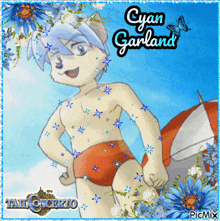 Cyan Garland Caninu GIF