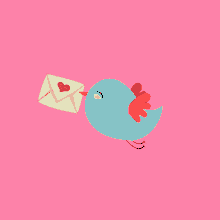 Cute Bird GIF - Cute Bird Letter GIFs