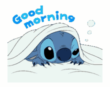 hello good morning stitch cute