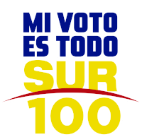 Mi Voto Sur100 Sticker - Mi Voto Sur100 Todosur Stickers