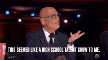 This Seemed Like A High School Talent Show To Me Howie Mandel GIF - This Seemed Like A High School Talent Show To Me Howie Mandel Americas Got Talent GIFs