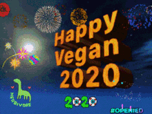 Happy New Year 2020 GIF - Happy New Year 2020 Vegan GIFs