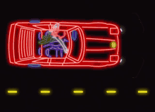 Neon Car Car Racer GIF - Neon Car Car Racer Poolsar GIFs