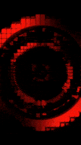 a poster for the clique party room with a red and black background