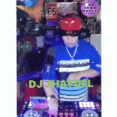 a dj has the name dj haydel on the bottom right