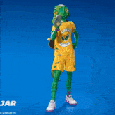 a lizard with a yellow shirt that says chill vibes