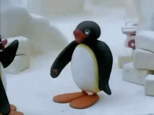 angry penguin gif