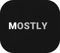 a black square with the words mostly perfect guys on it