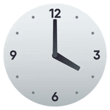 a clock shows that it is almost 5:00