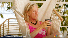 Relaxing Kim Mattina GIF - Relaxing Kim Mattina Deal Or No Deal Island GIFs