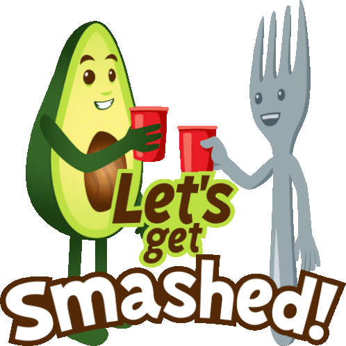 Lets Get Smashed Avocado Adventures Sticker - Lets Get Smashed Avocado Adventures Joypixels Stickers