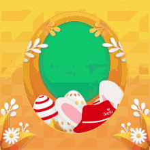 a picture of easter eggs and a socks with the word ikea on it