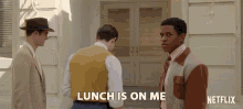 Lunch Is On Me Jeremy Pope GIF - Lunch Is On Me Jeremy Pope David Corenswet GIFs