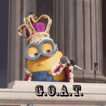 Minions GIF - Goat Greatest Of All Time Minions GIFs