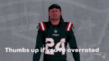 Stephon Gilmore Overrated GIF - Stephon Gilmore Overrated Patriots GIFs