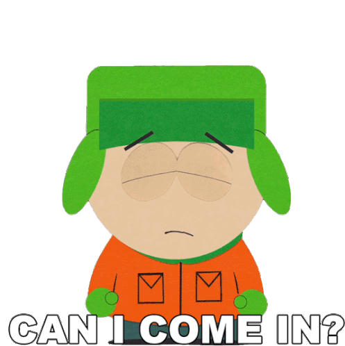 Can I Come In Kyle Broflovski Sticker - Can I Come In Kyle Broflovski South Park Stickers