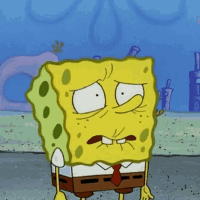 Sad Spongebob 498 X 498 Gif GIF