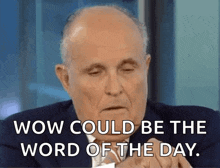 Rudy Giuliani Wow GIF - Rudy Giuliani Wow Surprised GIFs