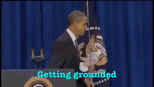Getting Grounded GIF - Obama Kick Door GIFs