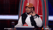 Waving Chance The Rapper GIF - Waving Chance The Rapper The Voice GIFs