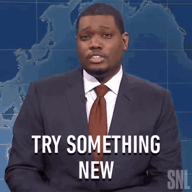 Try Something New Saturday Night Live GIF - Try Something New Saturday Night Live Weekend Update GIFs