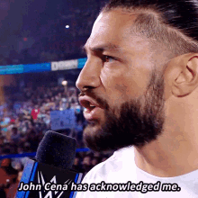 Roman Reigns John Cena Has Acknowledged Me GIF - Roman Reigns John Cena Has Acknowledged Me Tribal Chief GIFs