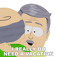 I Really Do Need A Vacation Rick Sticker - I Really Do Need A Vacation Rick South Park Spring Break Stickers