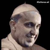 a close up of a man 's face with pixverse.ai on the bottom