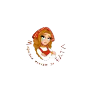 a cartoon drawing of a woman with a scarf around her head and the words " maresha ilachem za " written around her