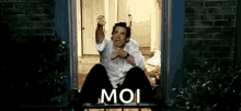 Bruce Almighty Moi GIF - Bruce Almighty Moi Pulling The Moon GIFs