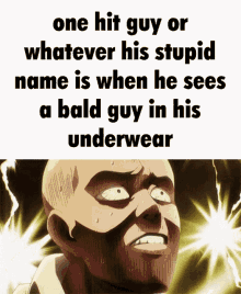 One Punch Man Captain Underpants GIF - One Punch Man Captain Underpants Bald Guy GIFs