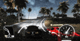 a screenshot of a video game with a speedometer that says 055 on it