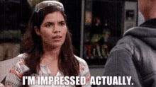 Superstore Amy Sosa GIF - Superstore Amy Sosa Im Impressed Actually GIFs