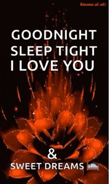 goodnight sleep tight sparkles flower