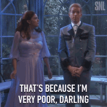 Thats Because Im Very Poor Darling John Mulaney GIF - Thats Because Im Very Poor Darling John Mulaney Cecily Strong GIFs