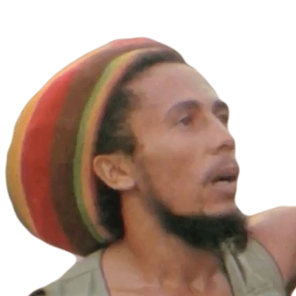 Stare Bob Marley Sticker - Stare Bob Marley Gaze Stickers