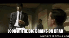 big brains brad pulp fiction smart