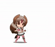 a cartoon girl with feathers coming out of her mouth