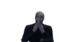 a pixel art of a man covering his mouth with his hands made with unsplash