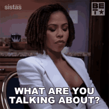 What Are You Talking About Andrea Barnes GIF - What Are You Talking About Andrea Barnes Sistas GIFs