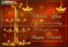 Thank You For Your Warm Wishes Wish You A Very Happy Diwali GIF - Thank You For Your Warm Wishes Wish You A Very Happy Diwali Gifkaro GIFs