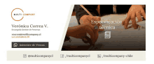 a business card for veronica correa v. from multi company chile