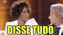 Disse  Tudo / Concordo / Falou E Disse / Whitney Houston / Facebook Post GIF - Whitney Houston Agreed Pointing Up GIFs