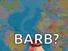 where in the world is barb is written on a poster
