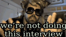 Were Not Doing This Interview No Interview GIF - Were Not Doing This Interview Not Doing This Interview No Interview GIFs
