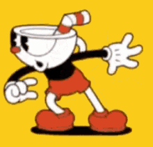 Cuphead Confused GIF - Cuphead Confused Which Way GIFs