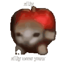 Silly Silly New Year Sticker