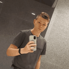 a young man is taking a picture of himself in a mirror